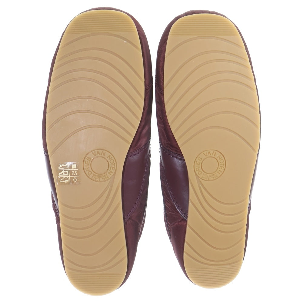 DRIES VAN NOTEN(ドリスヴァンノッテン) Suede & leather sneakers M.L.SHOES QU.601 スウェード レザー ローカットスニーカー シューズ MS252-1510 ボルドー