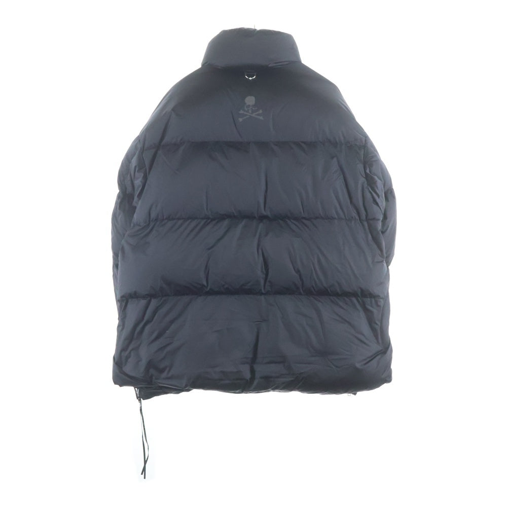 mastermind JAPAN(マスターマインドジャパン) Nylon Down Jacket ナイロンダウンジャケット スカルロゴジップアップナイロンダウンジャケット MW22S09-BL014 ブラック
