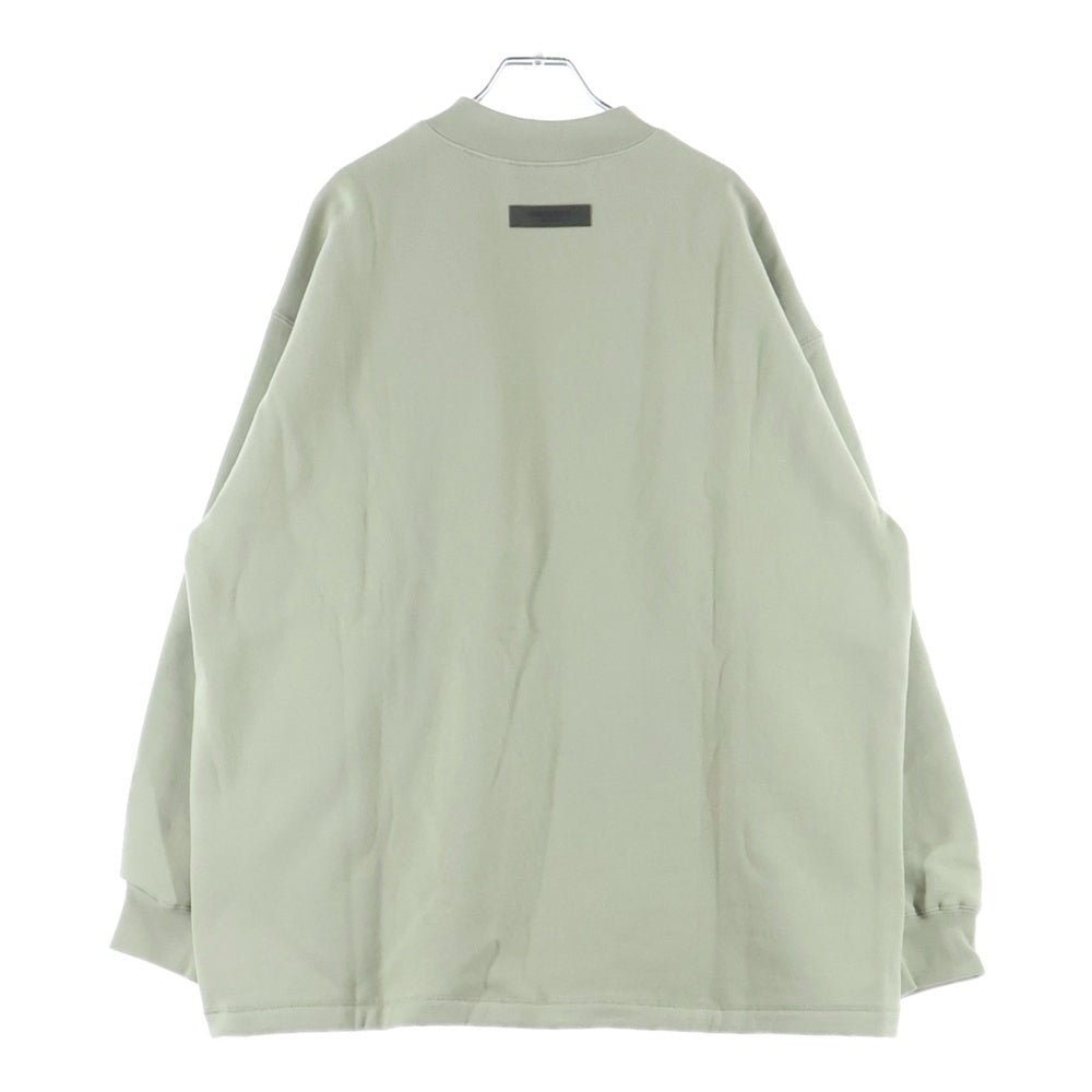 FEAR OF GOD ESSENTIALS(フィアオブゴッド エッセンシャルズ) Felt Logo Mock Neck Sweatshirts フェルトロゴモックネックスウェットシャツ モックネックスウェットトレーナー ライトグリーン