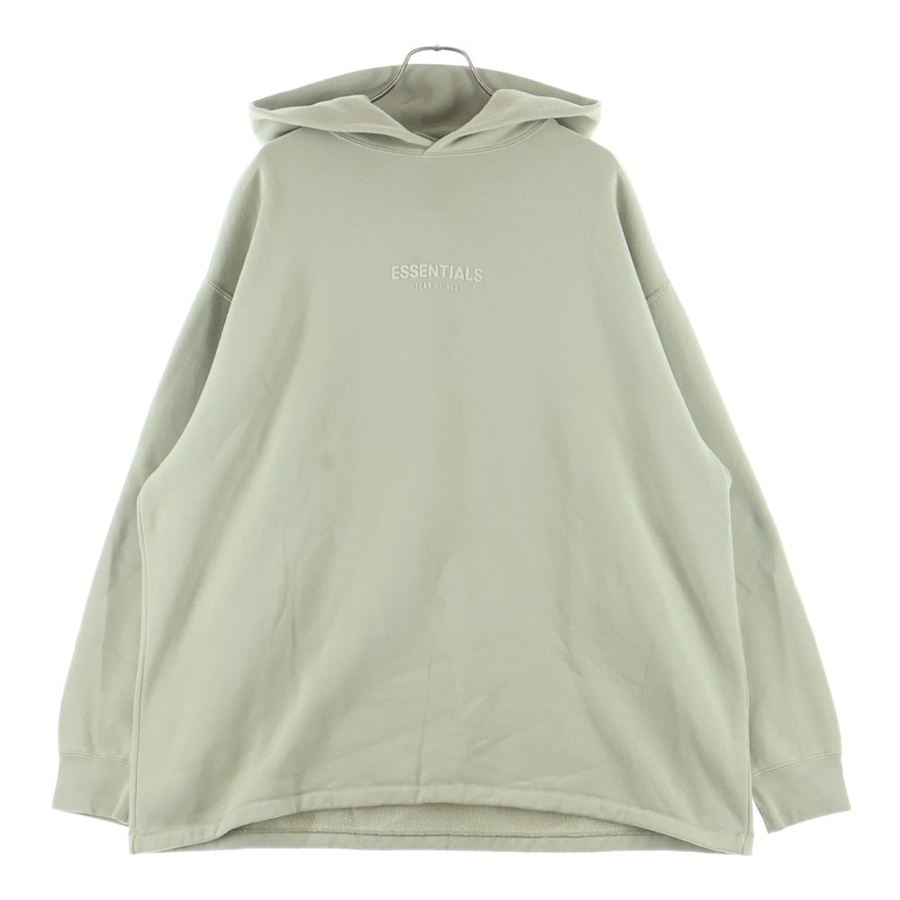 FEAR OF GOD ESSENTIALS(フィアオブゴッド エッセンシャルズ) Felt Logo Hooded Sweatshirts フェルトロゴフーデットスウェットシャツ プルオーバースウェットパーカー ライトグリーン