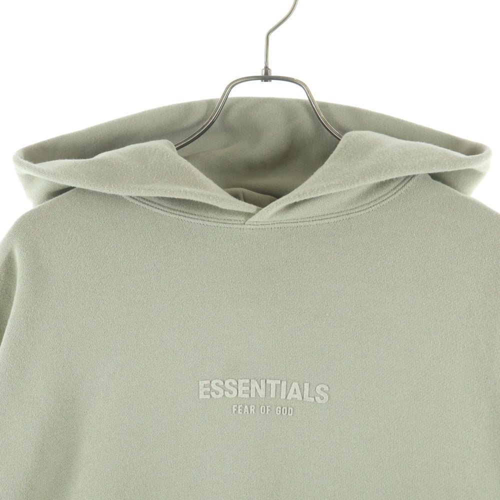 FEAR OF GOD ESSENTIALS(フィアオブゴッド エッセンシャルズ) Felt Logo Hooded Sweatshirts フェルトロゴフーデットスウェットシャツ プルオーバースウェットパーカー ライトグリーン