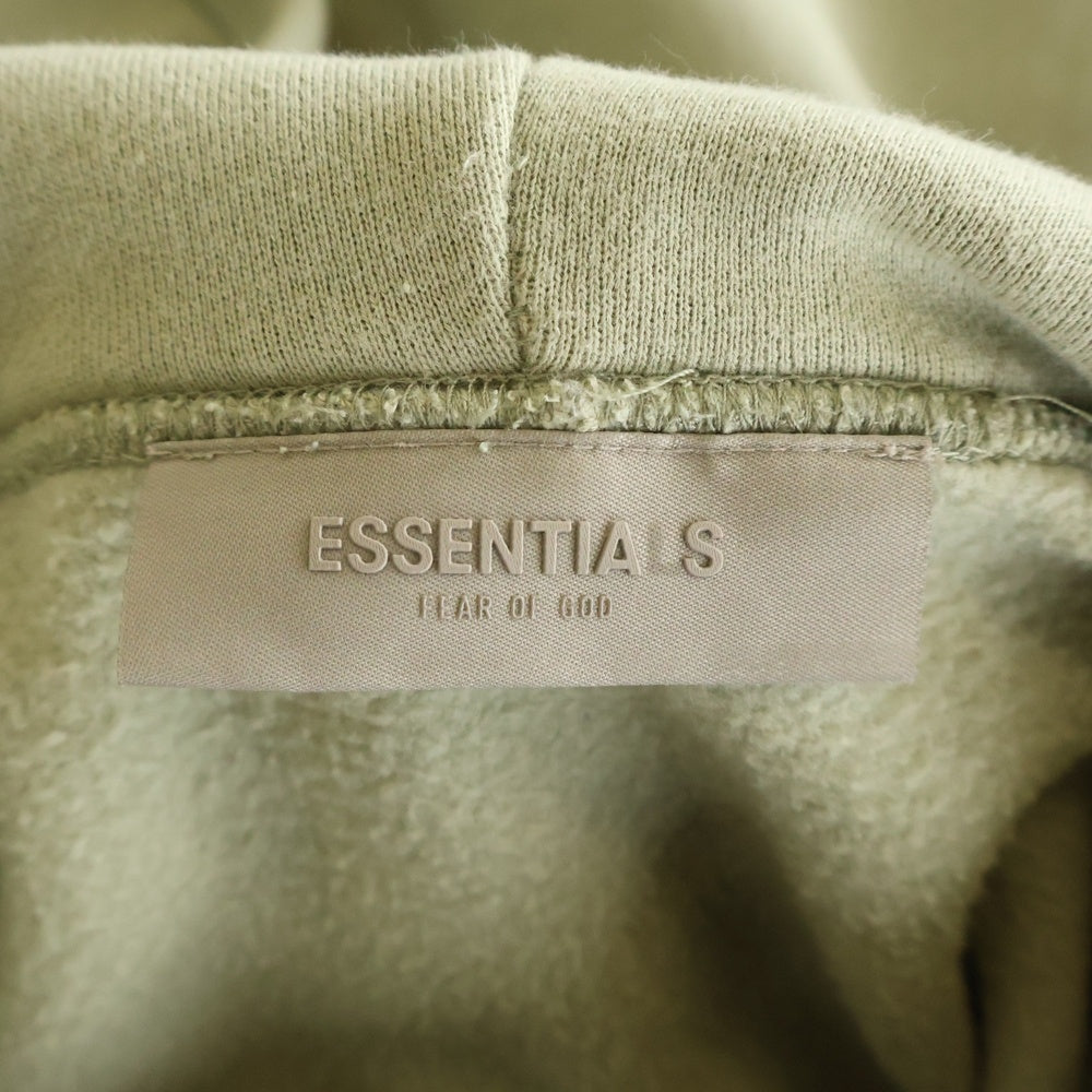 FEAR OF GOD ESSENTIALS(フィアオブゴッド エッセンシャルズ) Felt Logo Hooded Sweatshirts フェルトロゴフーデットスウェットシャツ プルオーバースウェットパーカー ライトグリーン