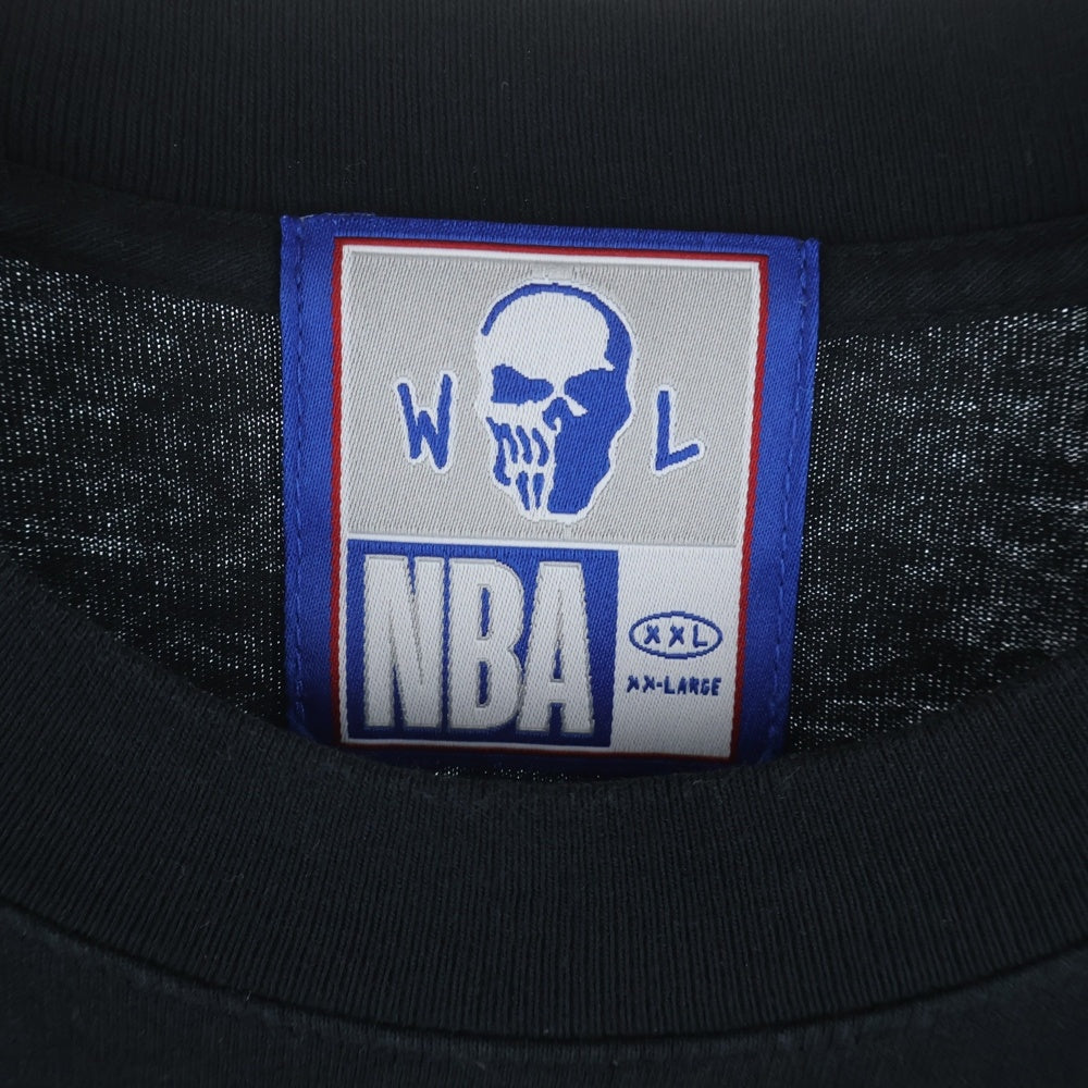 Warren Lotas(ウォーレンロータス) ×NBA Denver Nuggets Reaper T-Shirts ×エヌビーエー デンバーナゲッツリーパーTシャツ クルーネックオーバーサイズグラフィックプリント半袖Tシャツ