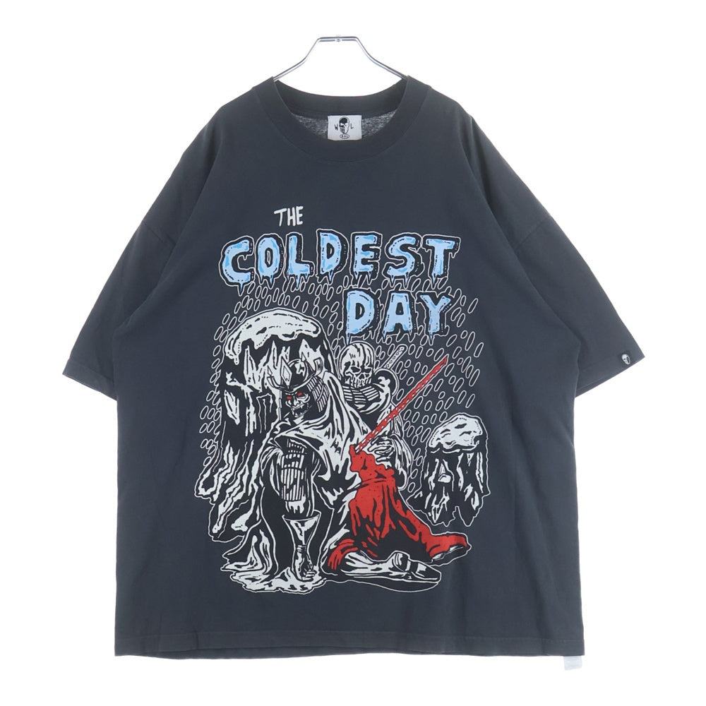 Warren Lotas(ウォーレンロータス) The Coldest Day T-Shirts ザ コールデストデイTシャツ クルーネックオーバーサイズグラフィックプリント半袖Tシャツ ダークグレー