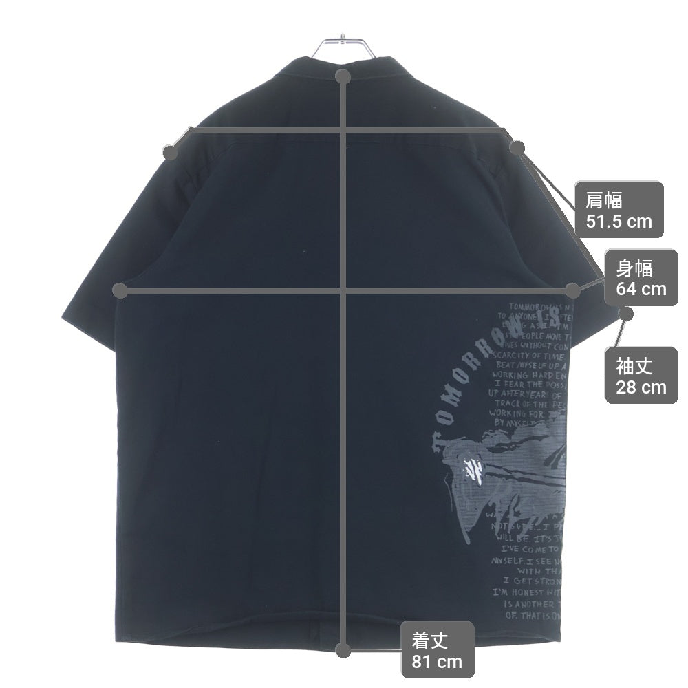 Warren Lotas(ウォーレンロータス) Reaper Tomorrow Is Not Promise S/S Shirts リーパー トゥモローイズノットプロミス ショートスリーブシャツ グラフィックプリントボタンダウン半袖シャツ