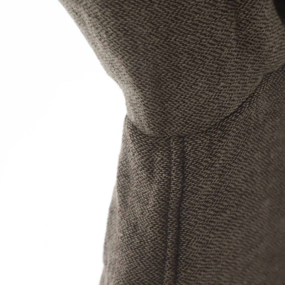 sus-sous(シェス) Long Smock ウール ロング スモック 長袖シャツ ブラウン 06-SS01708