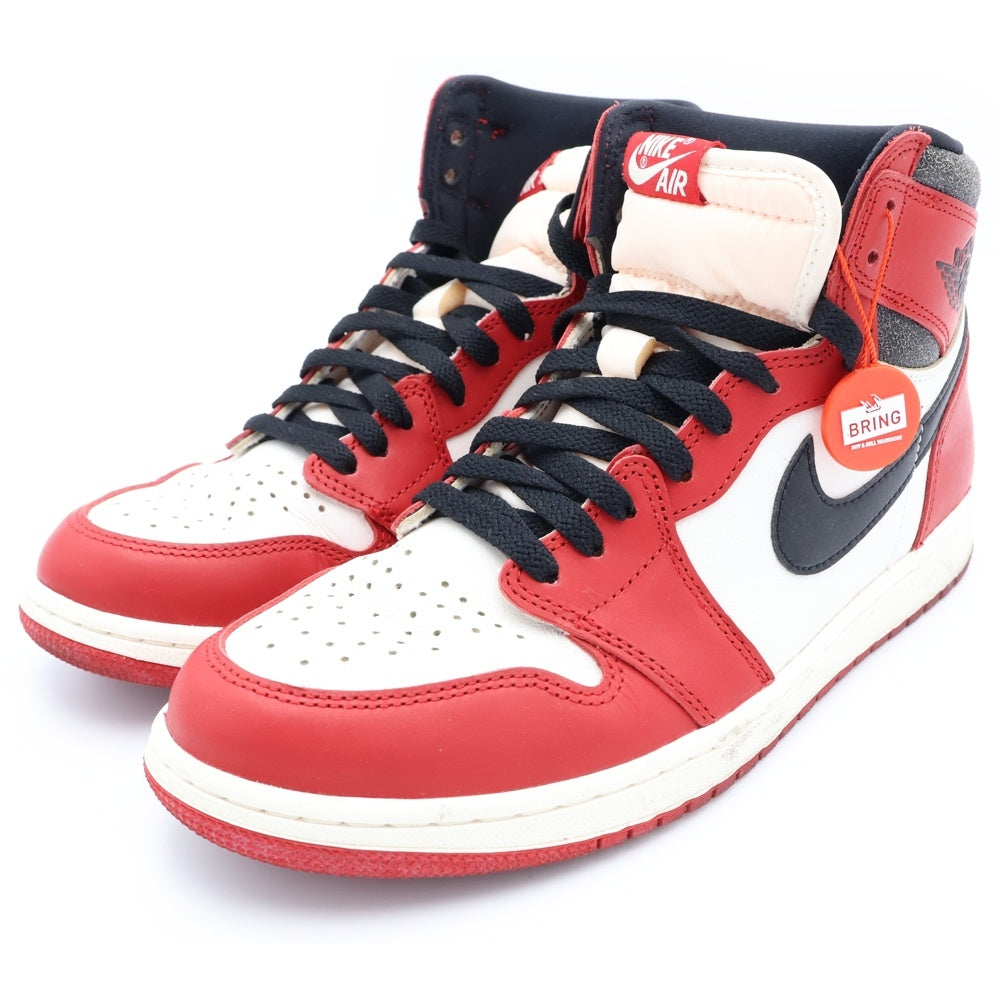 NIKE(ナイキ) AIR JORDAN 1 LOST & FOUND CHICAGO エアジョーダン1 ロスト ファウンド シカゴ ハイカットスニーカー ホワイト/レッド/ブラック US10/28cm DZ5485-612