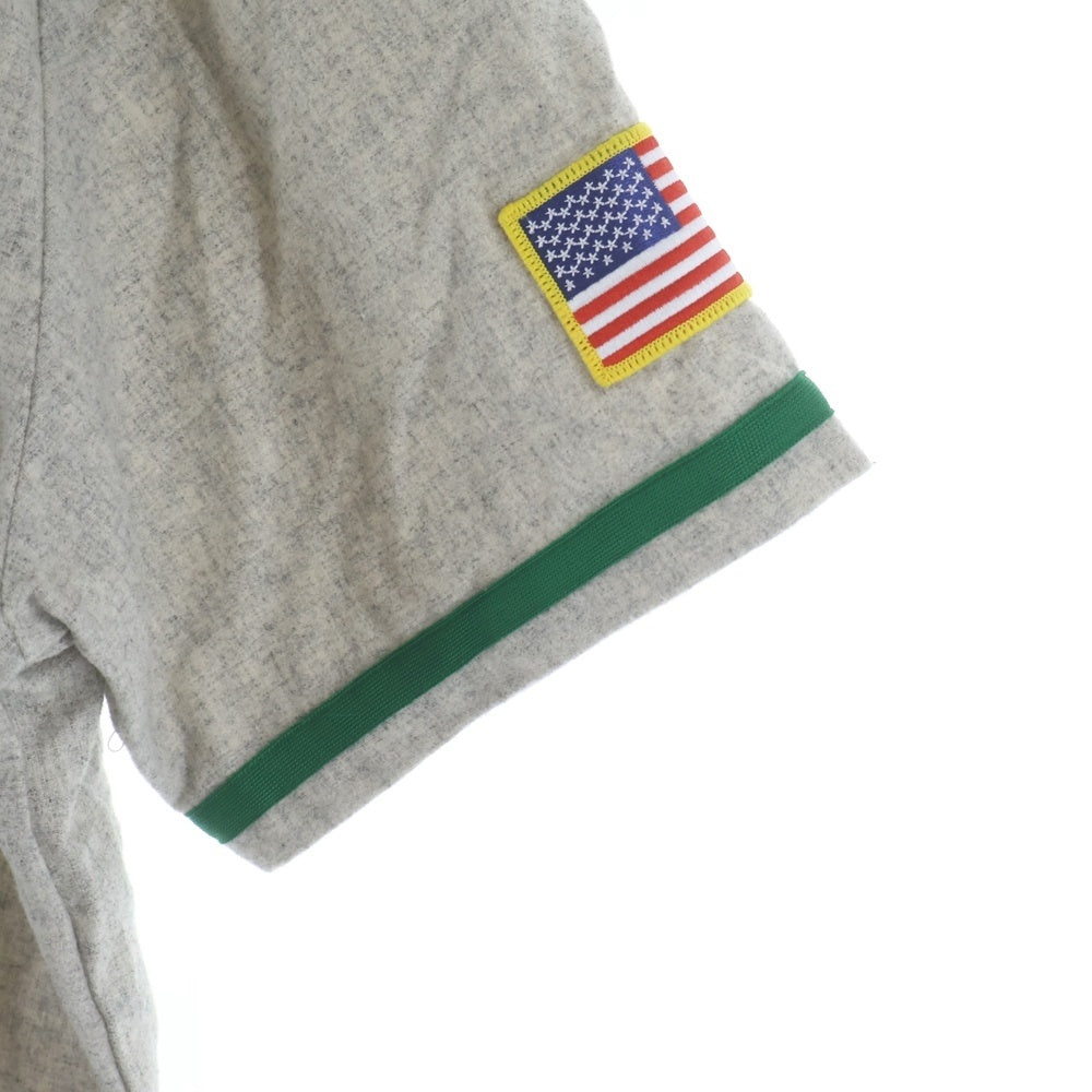 SUPREME(シュプリーム) 23AW Mitchell & Ness Wool Baseball Jersey ミッチェルアンドネス ウール ベースボール ジャージ グレー/グリーン