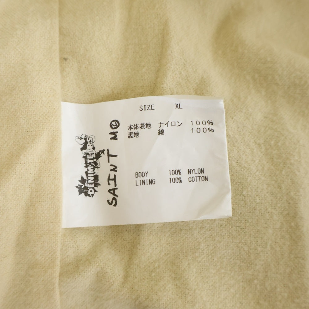 SAINT MICHAEL(セントマイケル) DT COACH JKT H GRAIL ロゴプリント フーデット コーチジャケット ブルー SM-A22-0000-055
