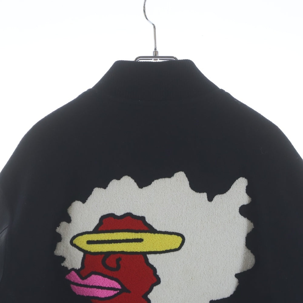 SUPREME(シュプリーム) 17AW Gonz Ramm Varsity Jacket マークゴンザレス バックロゴ刺繍 ヴァーシティ ジャケット スタジャン ブラック