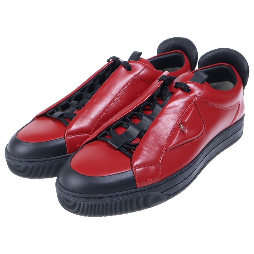 FENDI(フェンディ) レースアップ ローカットスニーカー レッド/ブラック 1031