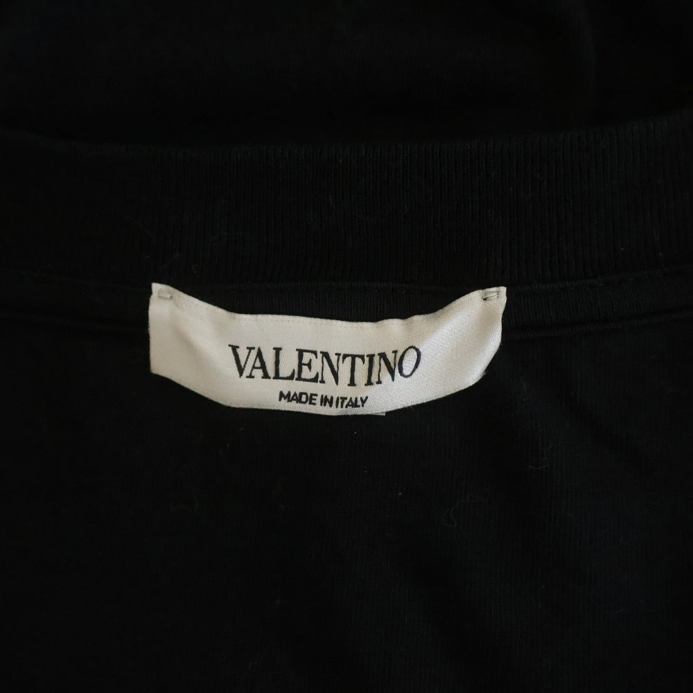 VALENTINO(ヴァレンティノ) ロゴワッペン クルーネック 半袖Tシャツ カットソー ブラック/ホワイト 0000046299