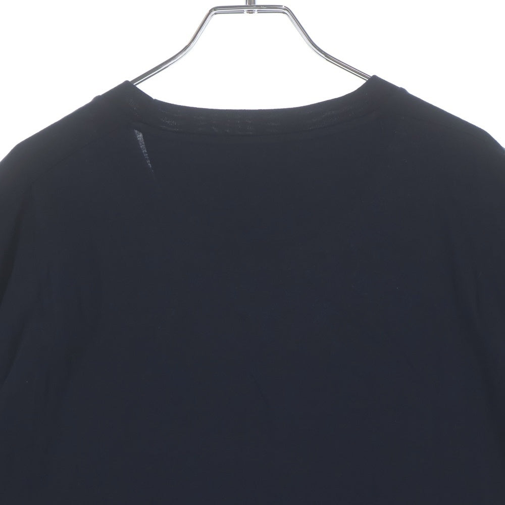VALENTINO(ヴァレンティノ) ロゴワッペン クルーネック 半袖Tシャツ カットソー ブラック/ブルー 0000046299