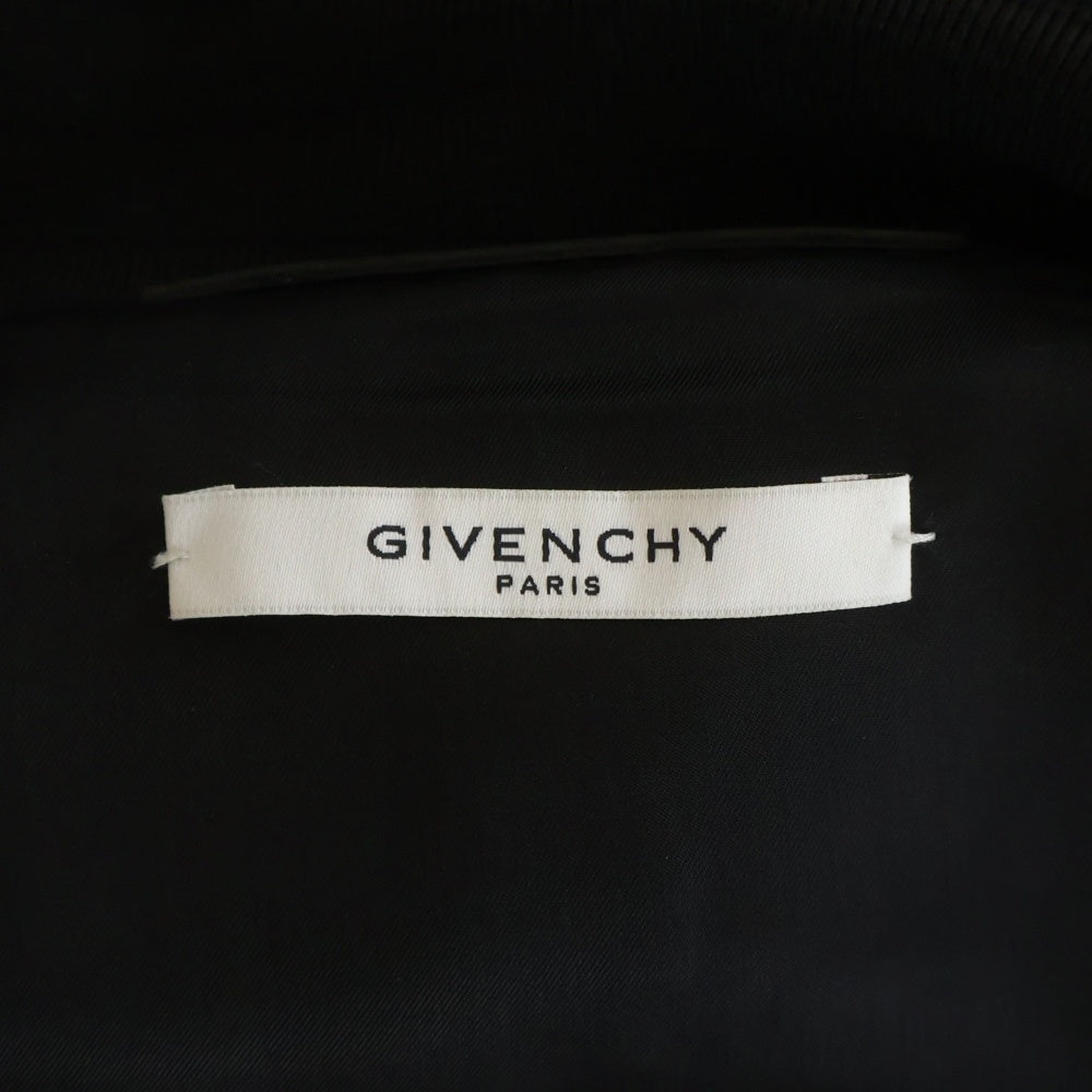 GIVENCHY(ジバンシィ) 15AW Leather Embroided Star Baseball Jacket ラウンドスター ラムレザー レザージャケット ブルゾン 15F 0315 443 ブラック