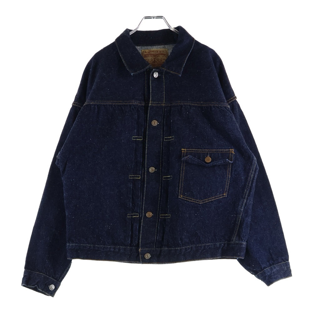 READY MADE(レディメイド) 23AW Denim Jacket デニムジャケット ヴィンテージ加工Tバックデニムジャケット RE-CO-BL-00-00-241 インディゴ