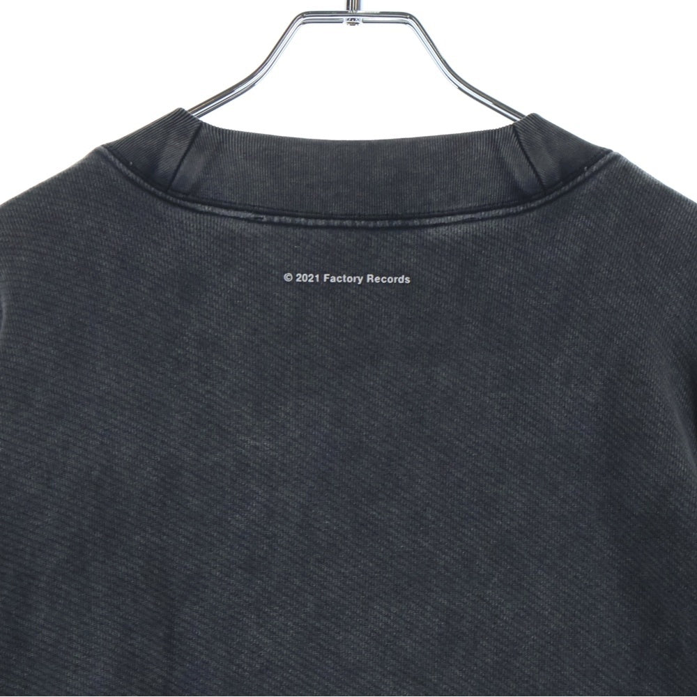 Palm Angels(パームエンジェルス) x Factory Records Faded Music Graphic Sweatshirt ファクトリーレコード プリントデザイン スウェット グレー PMBA026G21FLE002