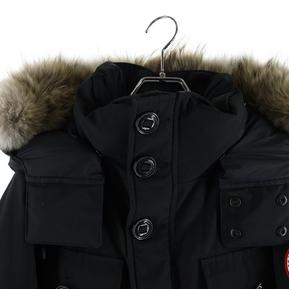 CANADA GOOSE(カナダグース) RUSSELL PARKA ラッセル ファーフーデッドダウンジャケット パーカー ブラック 2301JM