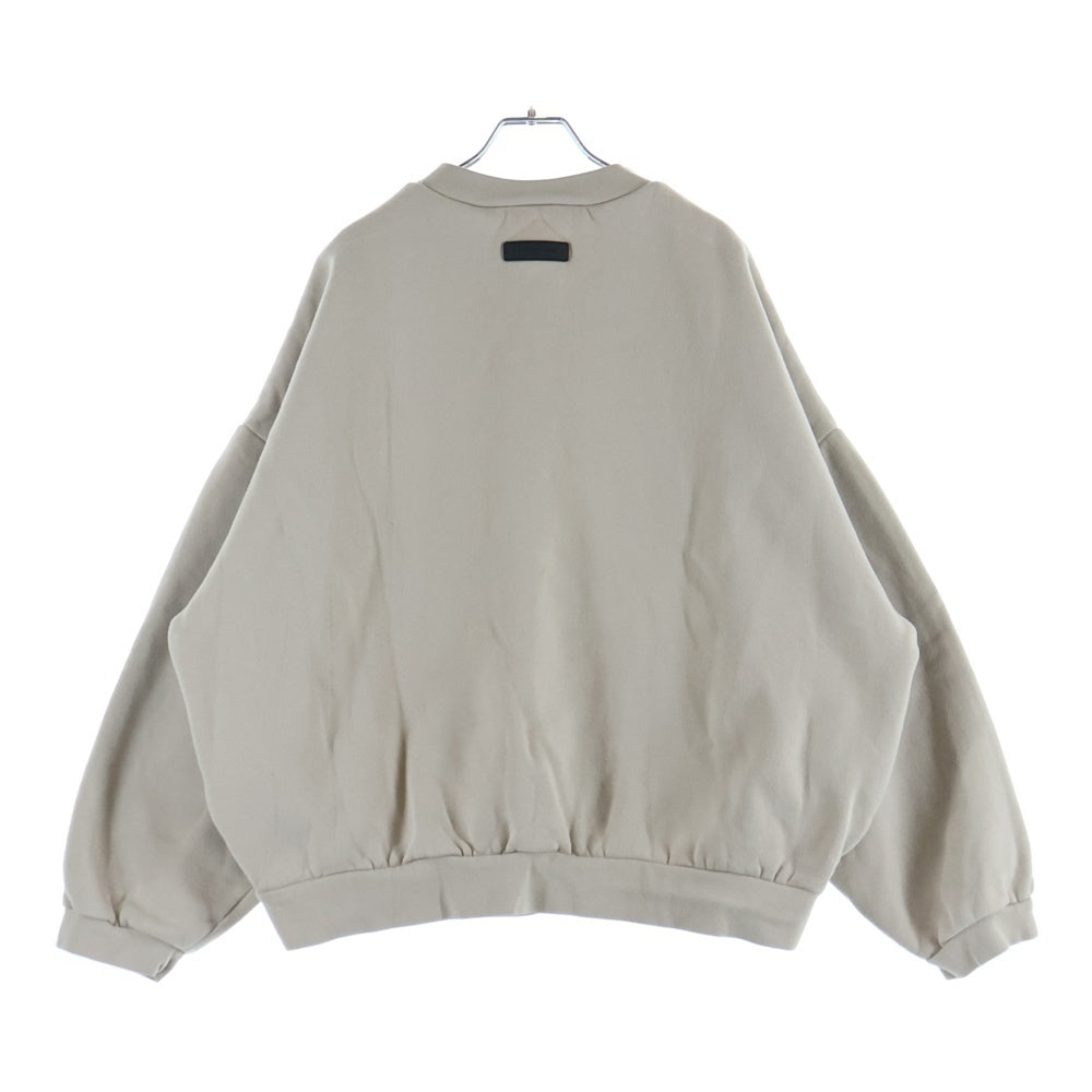 FEAR OF GOD ESSENTIALS(フィアオブゴッド エッセンシャルズ) Rubber Logo Sweatshirts ラバーロゴスウェットシャツ クルーネックスウェットトレーナー クリーム