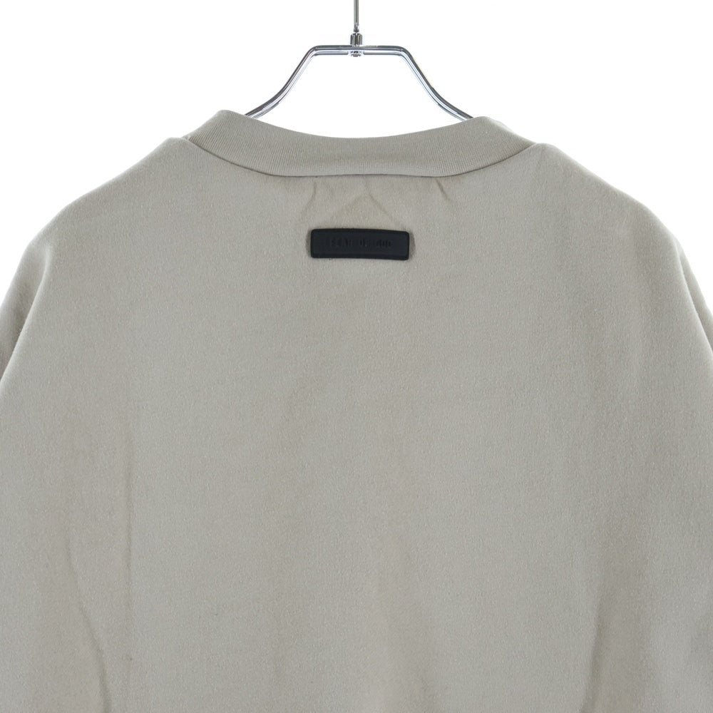 FEAR OF GOD ESSENTIALS(フィアオブゴッド エッセンシャルズ) Rubber Logo Sweatshirts ラバーロゴスウェットシャツ クルーネックスウェットトレーナー クリーム