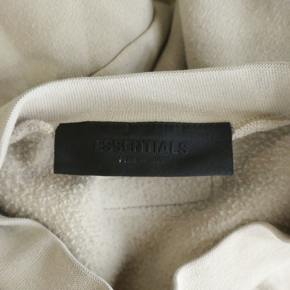 FEAR OF GOD ESSENTIALS(フィアオブゴッド エッセンシャルズ) Rubber Logo Sweatshirts ラバーロゴスウェットシャツ クルーネックスウェットトレーナー クリーム