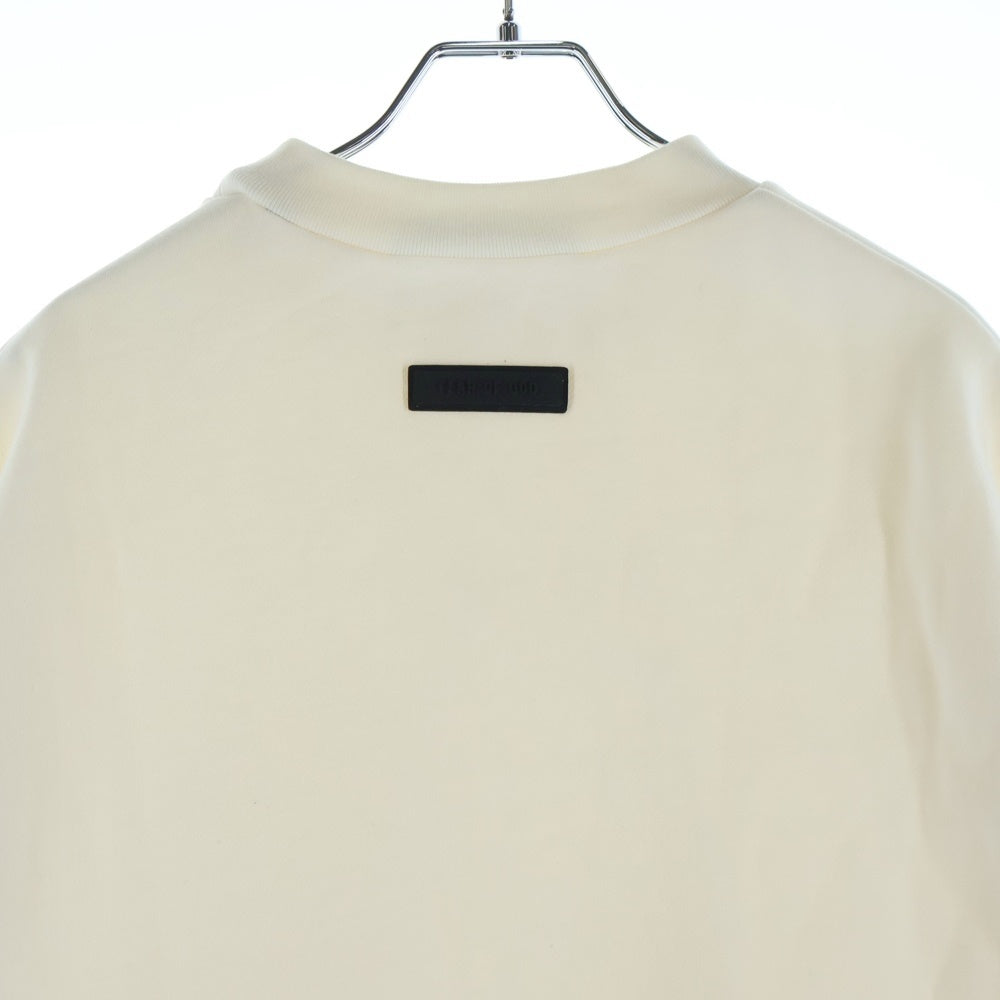 FEAR OF GOD ESSENTIALS(フィアオブゴッド エッセンシャルズ) Rubber Logo Sweatshirts ラバーロゴスウェットシャツ クルーネックスウェットトレーナー ホワイト