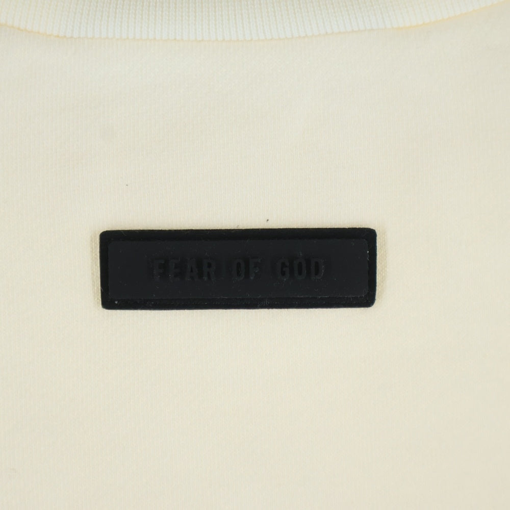 FEAR OF GOD ESSENTIALS(フィアオブゴッド エッセンシャルズ) Rubber Logo Sweatshirts ラバーロゴスウェットシャツ クルーネックスウェットトレーナー ホワイト