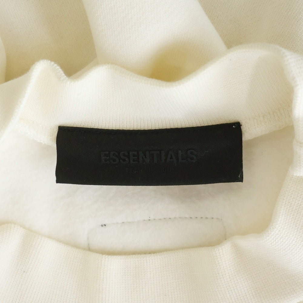 FEAR OF GOD ESSENTIALS(フィアオブゴッド エッセンシャルズ) Rubber Logo Sweatshirts ラバーロゴスウェットシャツ クルーネックスウェットトレーナー ホワイト
