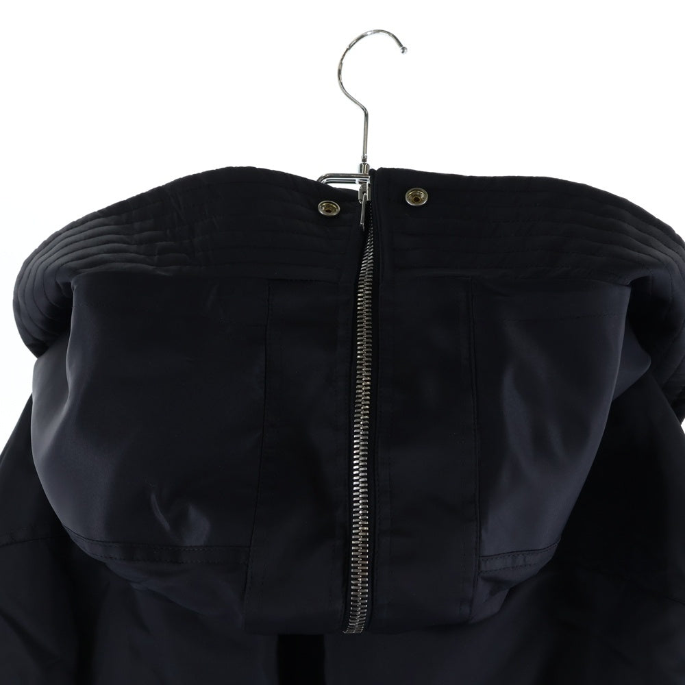 Rick Owens(リックオウエンス) 23AW CROPPED ALICE PARKA JACKET クロップド アリスパーカー ナイロンボンバージャケット ブラック RR02C7713-BR