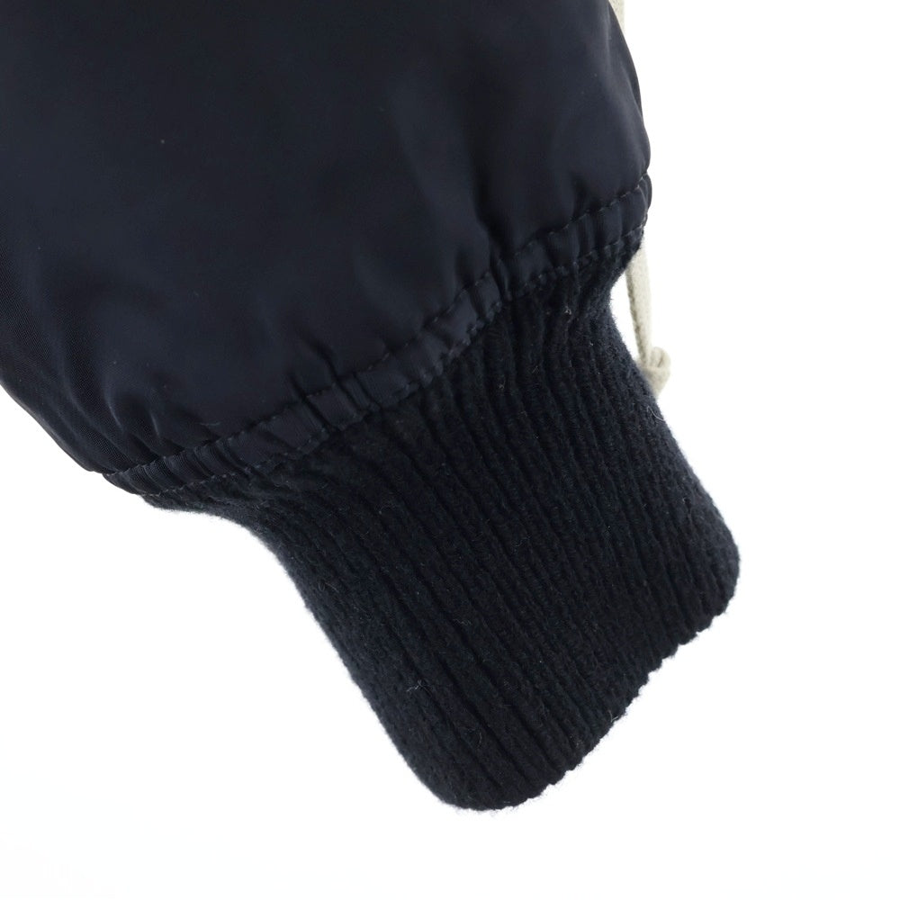 Rick Owens(リックオウエンス) 23AW CROPPED ALICE PARKA JACKET クロップド アリスパーカー ナイロンボンバージャケット ブラック RR02C7713-BR
