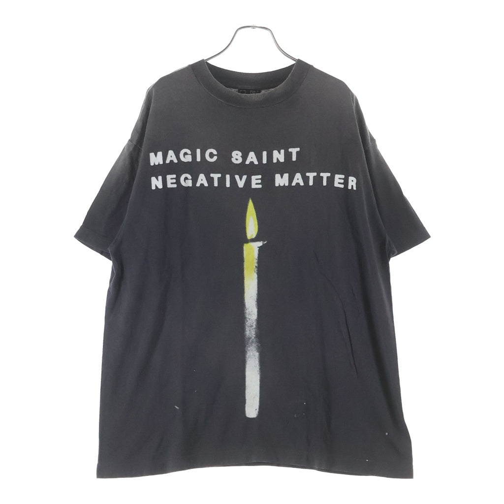 SAINT MICHAEL(セントマイケル) 25SS S/S CANDLE Tee キャンドル 半袖Tシャツ カットソー SM-HR8-0000-008 グレー