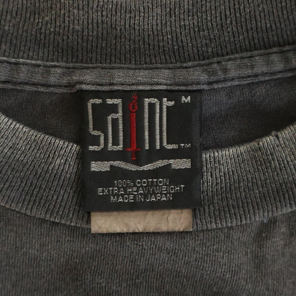 SAINT MICHAEL(セントマイケル) 25SS S/S CANDLE Tee キャンドル 半袖Tシャツ カットソー SM-HR8-0000-008 グレー