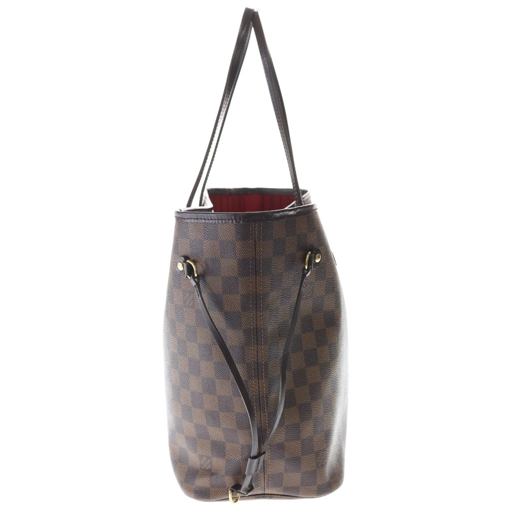LOUIS VUITTON(ルイヴィトン) Damier Neverfull MM ダミエ ネヴァーフルMM チェッカー総柄レザートートバッグ N51105 ブラウン