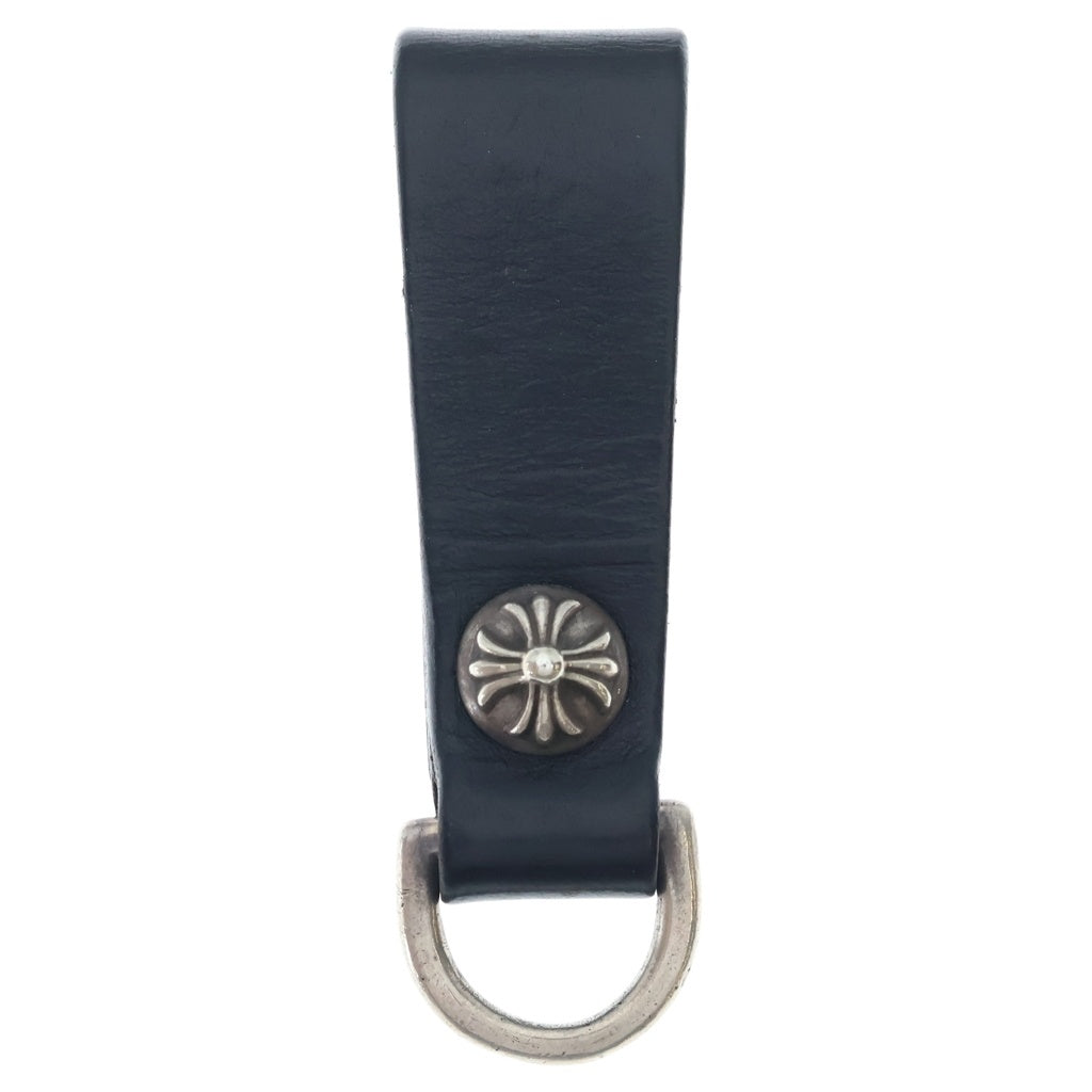 CHROME HEARTS(クロムハーツ) BELT LOOP D RING Dリング クロスボールベルトループ ブラック/シルバー BCA415