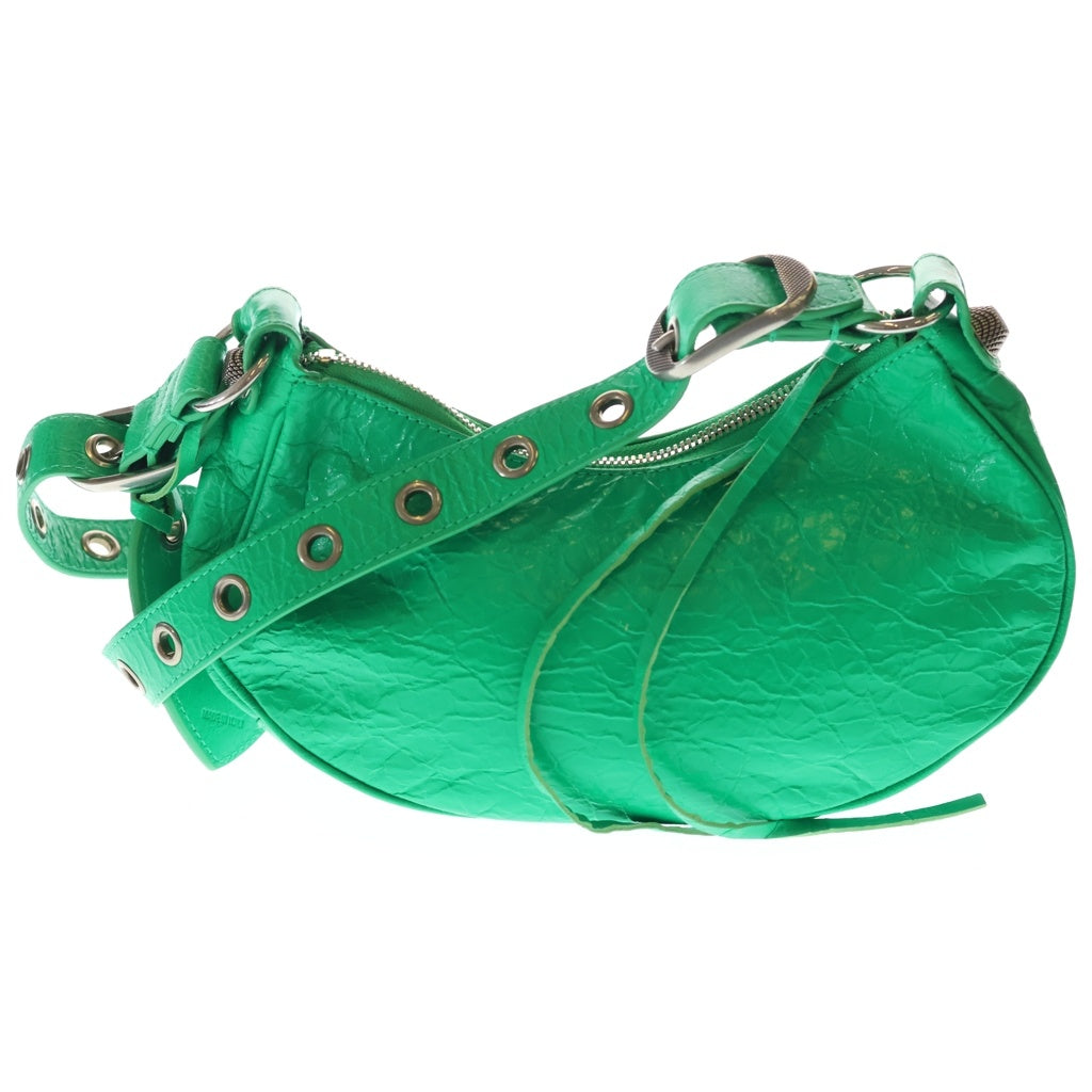 BALENCIAGA(バレンシアガ) Le Cagole XS ルカゴール ショルダーバッグ レザー グリーン 671309 3809 レディース