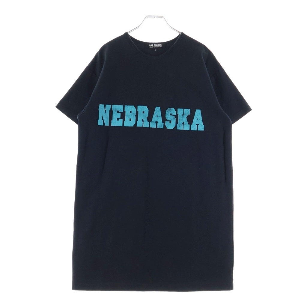 RAF SIMONS(ラフシモンズ) ARCHIVE 02AW Creeper NEBRASKA Tee アーカイブ クリーパー期 ネブラスカTシャツ オーバーサイズクルーネック半袖Tシャツ ブラック