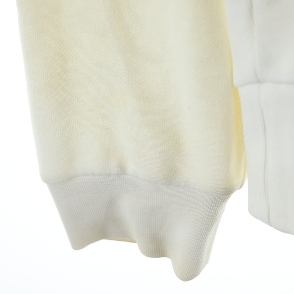 MONCLER(モンクレール) 20SS MAGLIA GIROCOLLO ロゴ刺繍プルオーバースウェットパーカー F10918G73010 ホワイト