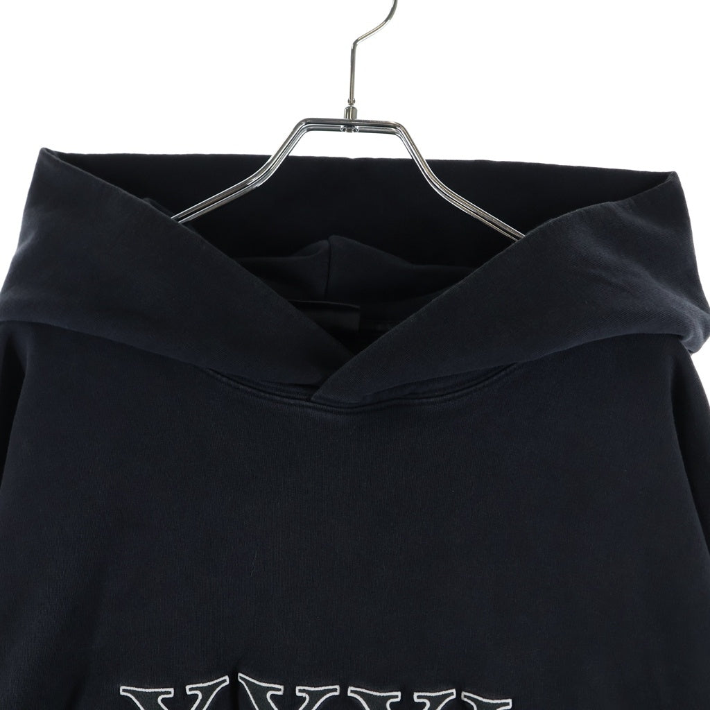 BALENCIAGA(バレンシアガ) 22AW XXXL HOODIE ロゴ刺繍 プルオーバーパーカー フーディ 713677 TNVD9 ブラック