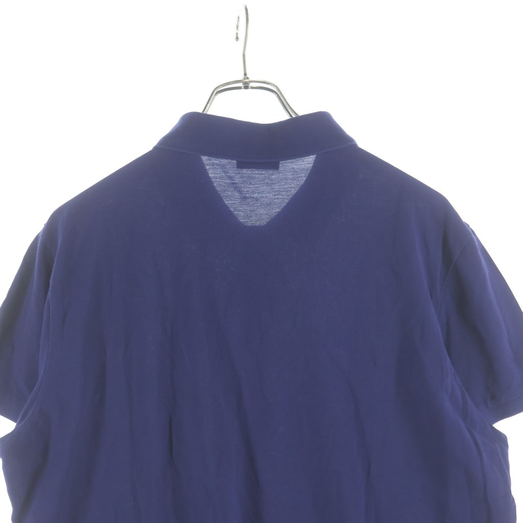 MONCLER(モンクレール) 20SS MAGLIA POLO MANICA CORTA S/S Polo Shirts ショートスリーブポロシャツ ラバーロゴ半袖ポロシャツ F10918A71000 ネイビー