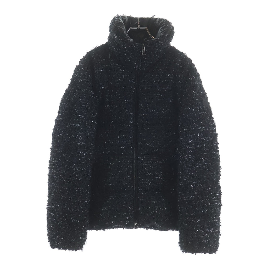 MONCLER(モンクレール) 25AW Urbel Tweed Short Down Jacket ウルベル ツイード ショート ダウンジャケット ブラック レディース K20931A00245