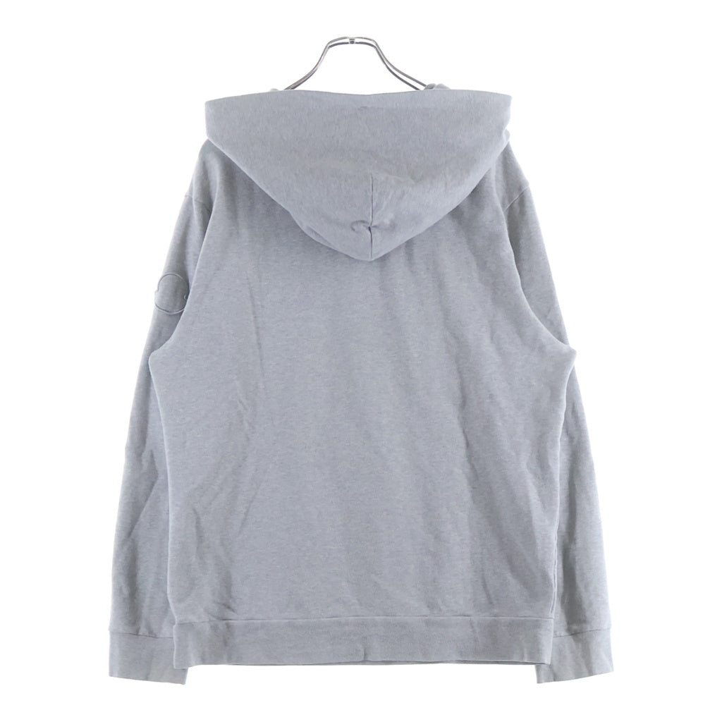 MONCLER(モンクレール) 23SS FELPA CON CAPPUCCIO Logo Embroidery Hoodie ロゴ刺繍フーデットスウェットパーカー I10918G00024 グレー
