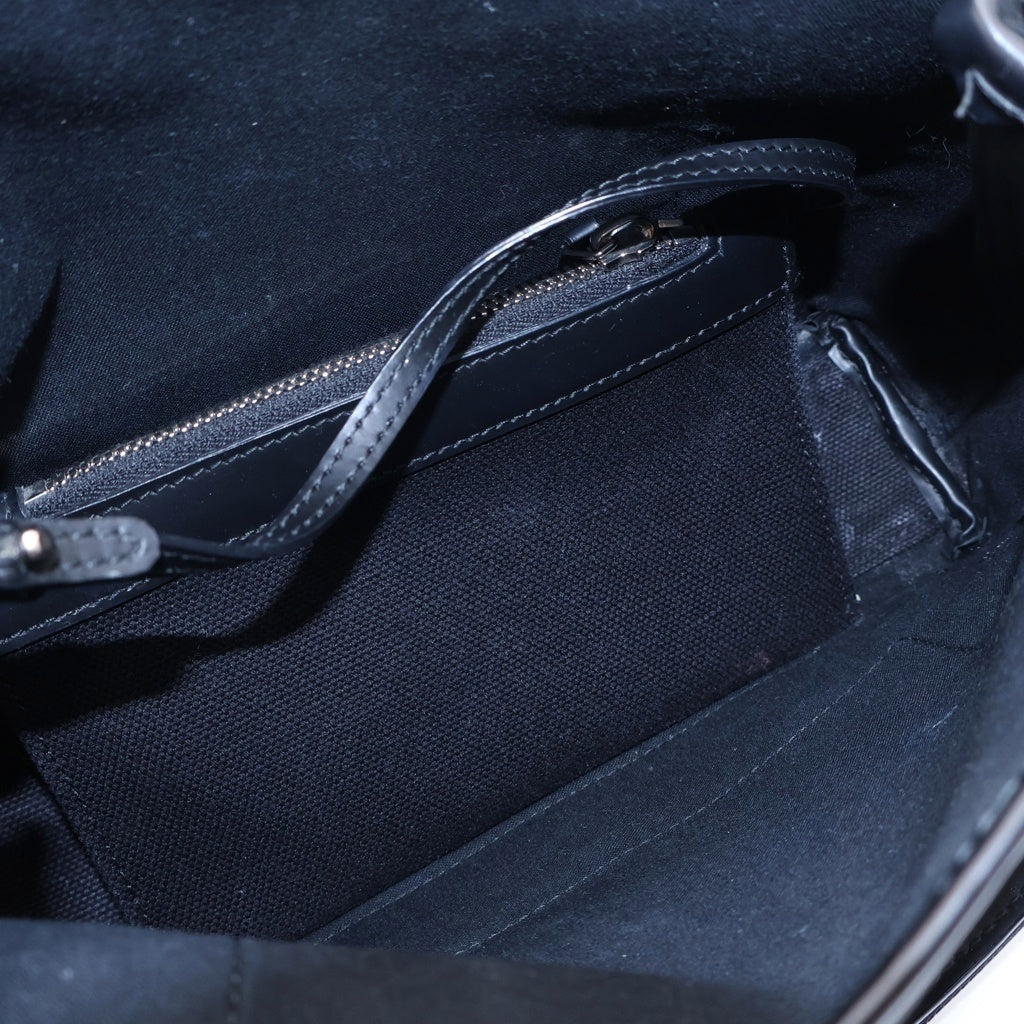 BALENCIAGA(バレンシアガ) ネイビーカバス XS 2WAY ポーチ付き キャンバス トートバッグ 390346 ブラック レディース