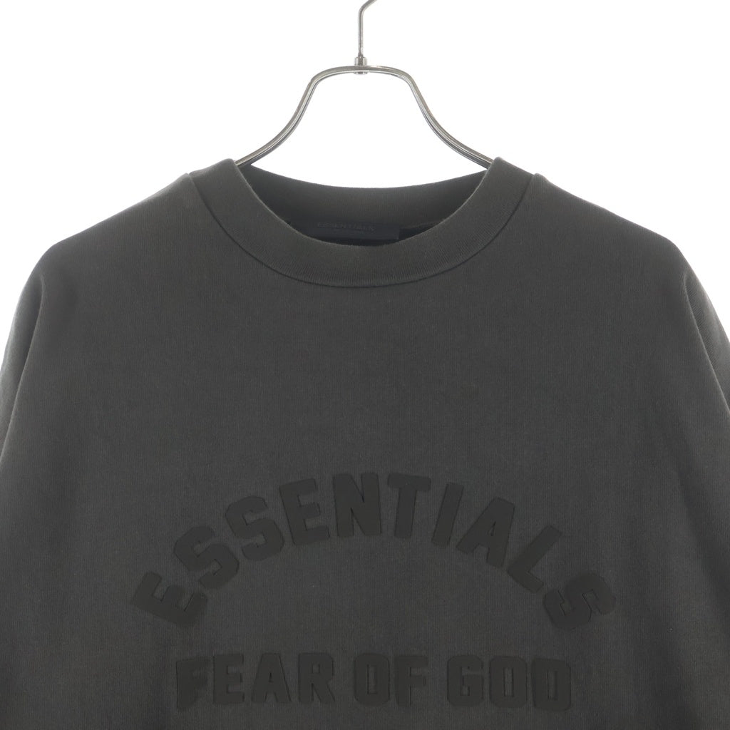 FEAR OF GOD ESSENTIALS(フィアオブゴッド エッセンシャルズ) Rubber Logo L/S T-Shirts ラバーロゴロングスリーブTシャツ 長袖Tシャツ ブラウン