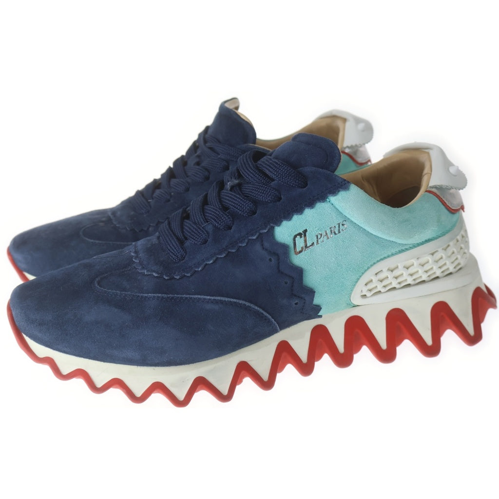 CHRISTIAN LOUBOUTIN(クリスチャンルブタン) Loubishark Sneaker ルビシャークスニーカー レースアップスエードレザースニーカー マルチ