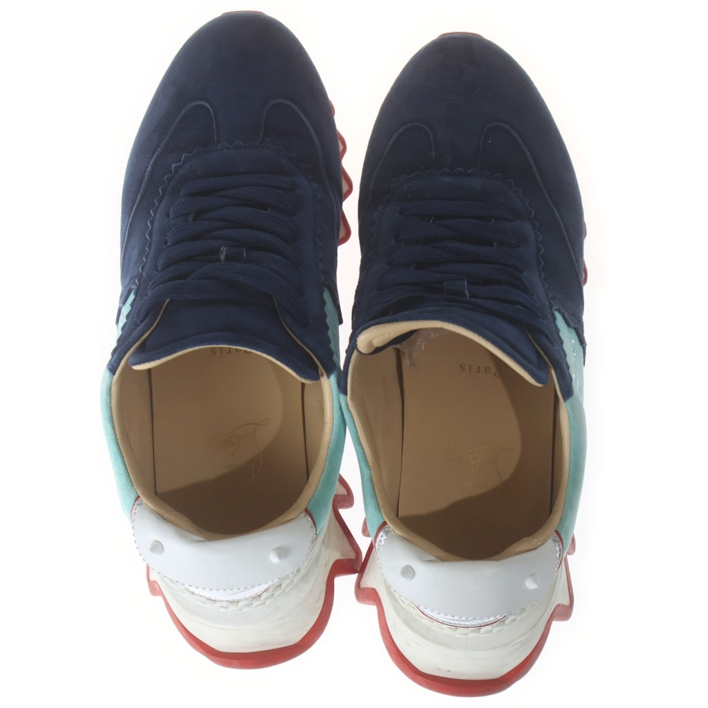 CHRISTIAN LOUBOUTIN(クリスチャンルブタン) Loubishark Sneaker ルビシャークスニーカー レースアップスエードレザースニーカー マルチ