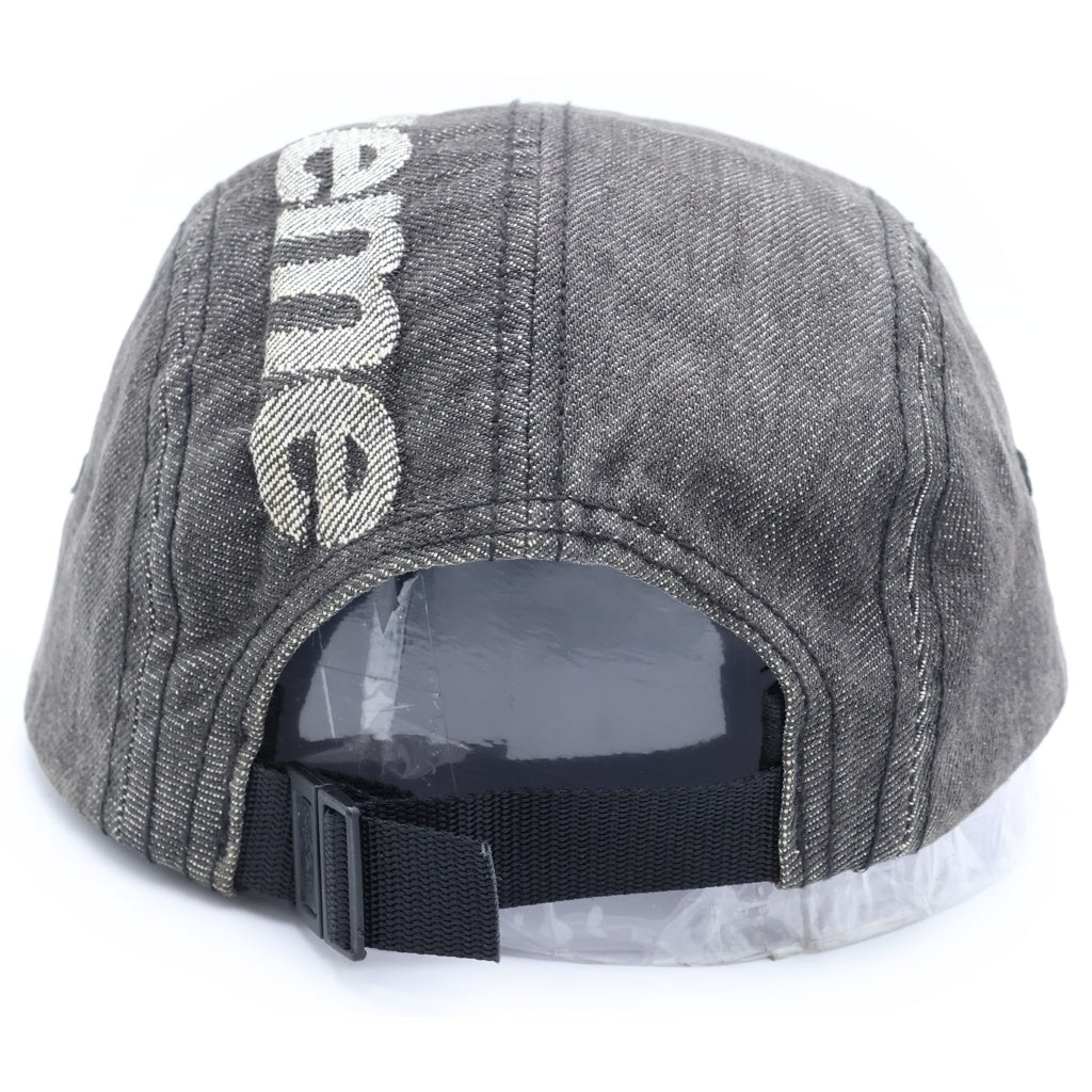 SUPREME(シュプリーム) 19AW Top Logo Denim Camp Cap トップロゴデニムキャンプキャップ 5パネルキャップ 帽子 グレー