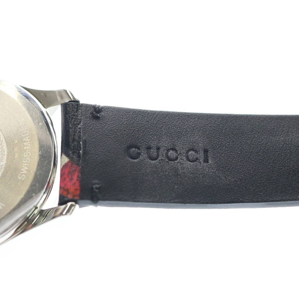 GUCCI(グッチ) Le March Des Merveilles ル・マルシェ・デ・メルヴェイユ スネークプリント クオーツ 腕時計 ウォッチ 1264007ブラック