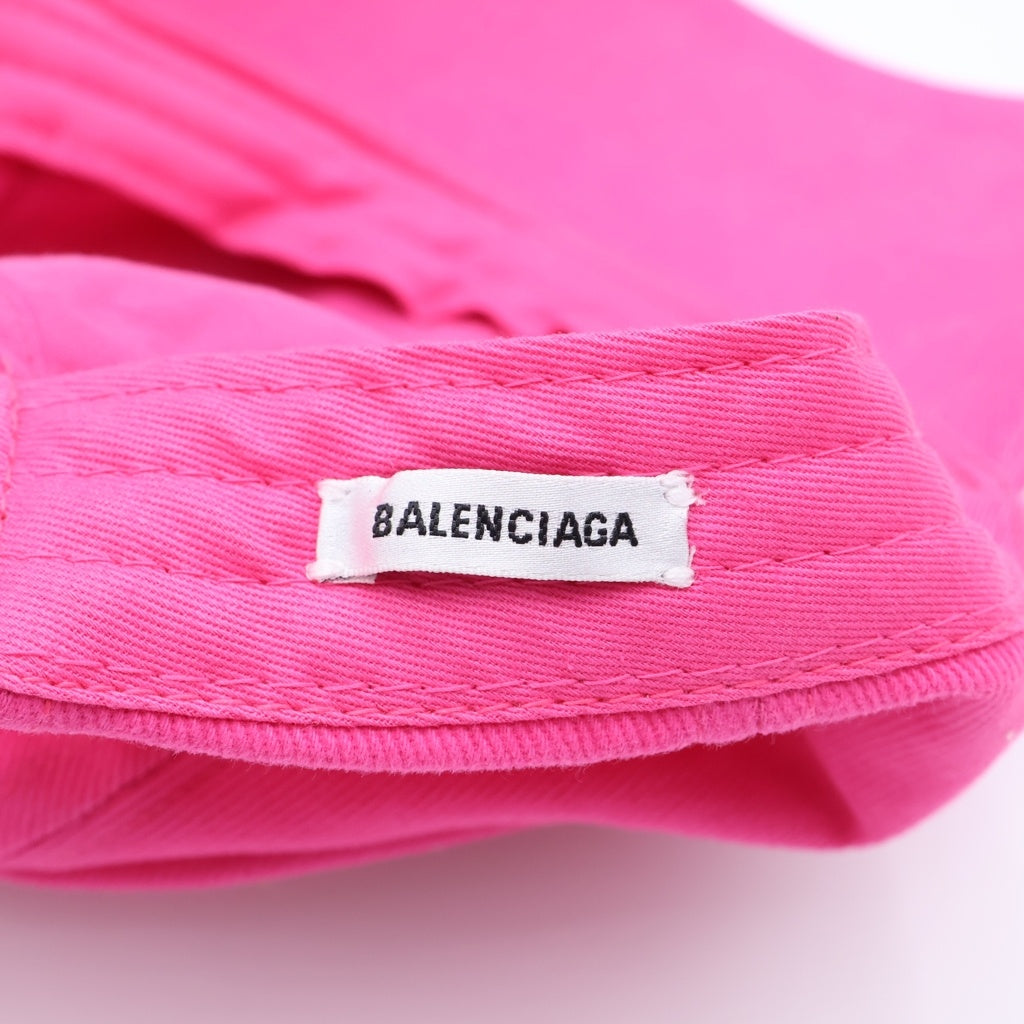 BALENCIAGA(バレンシアガ) LOGO CAP ロゴ刺繍 ベースボールキャップ 帽子 590758 310B2 ピンク レディース