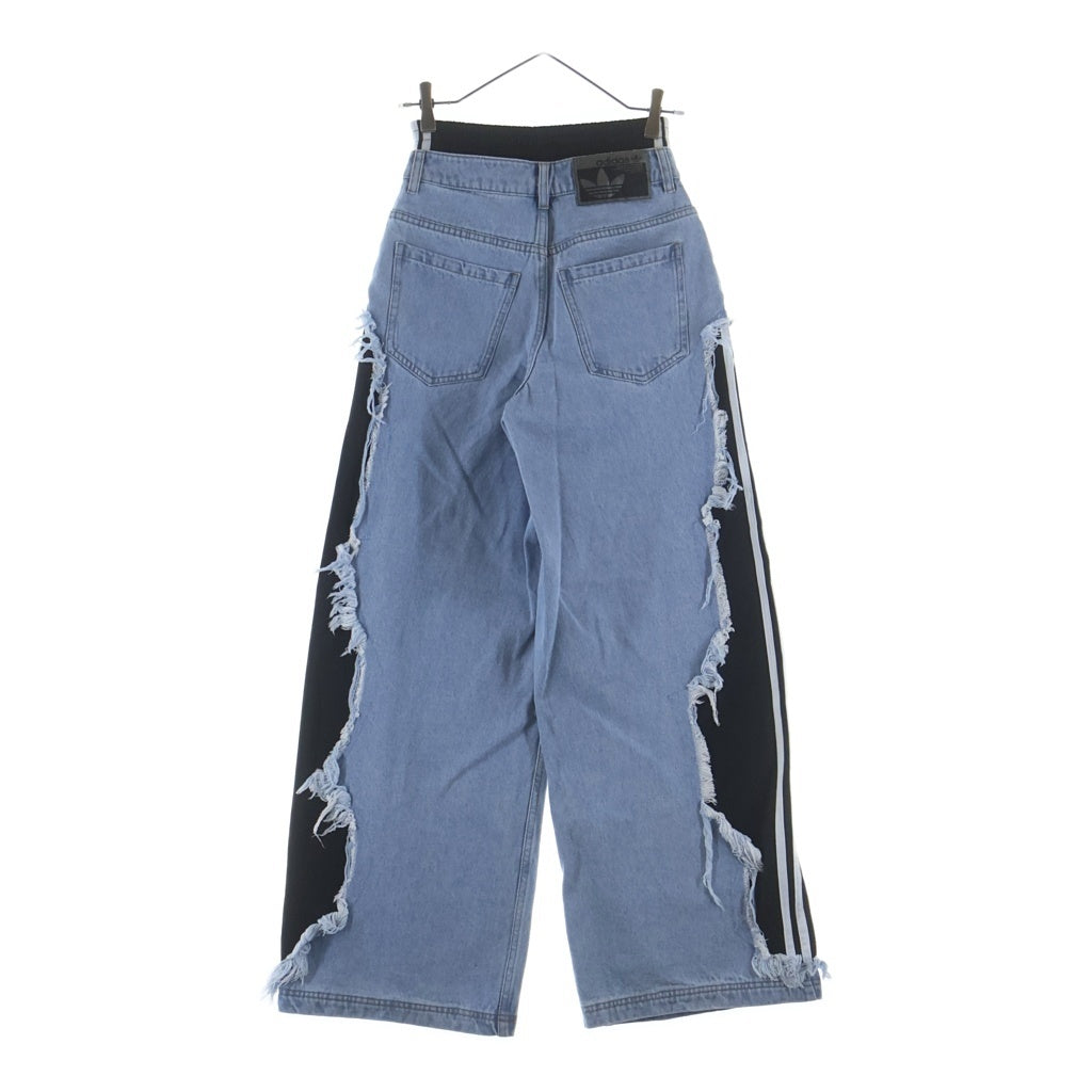 adidas(アディダス) Adilenium 5.0 デコンストラクテッド デニムパンツ KY5192 インディゴ