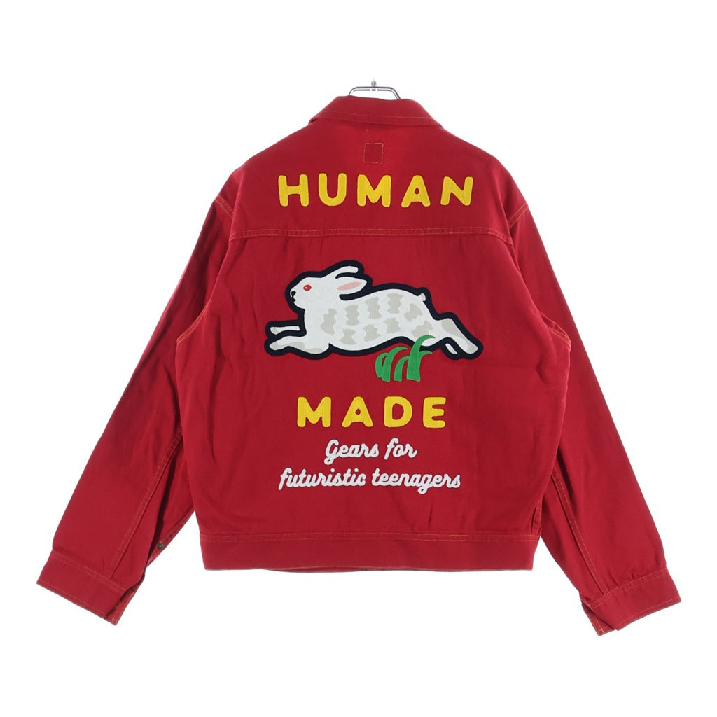 HUMAN MADE(ヒューマンメイド) RABBIT WORK JACKET ラビット ワークジャケット アウター レッド