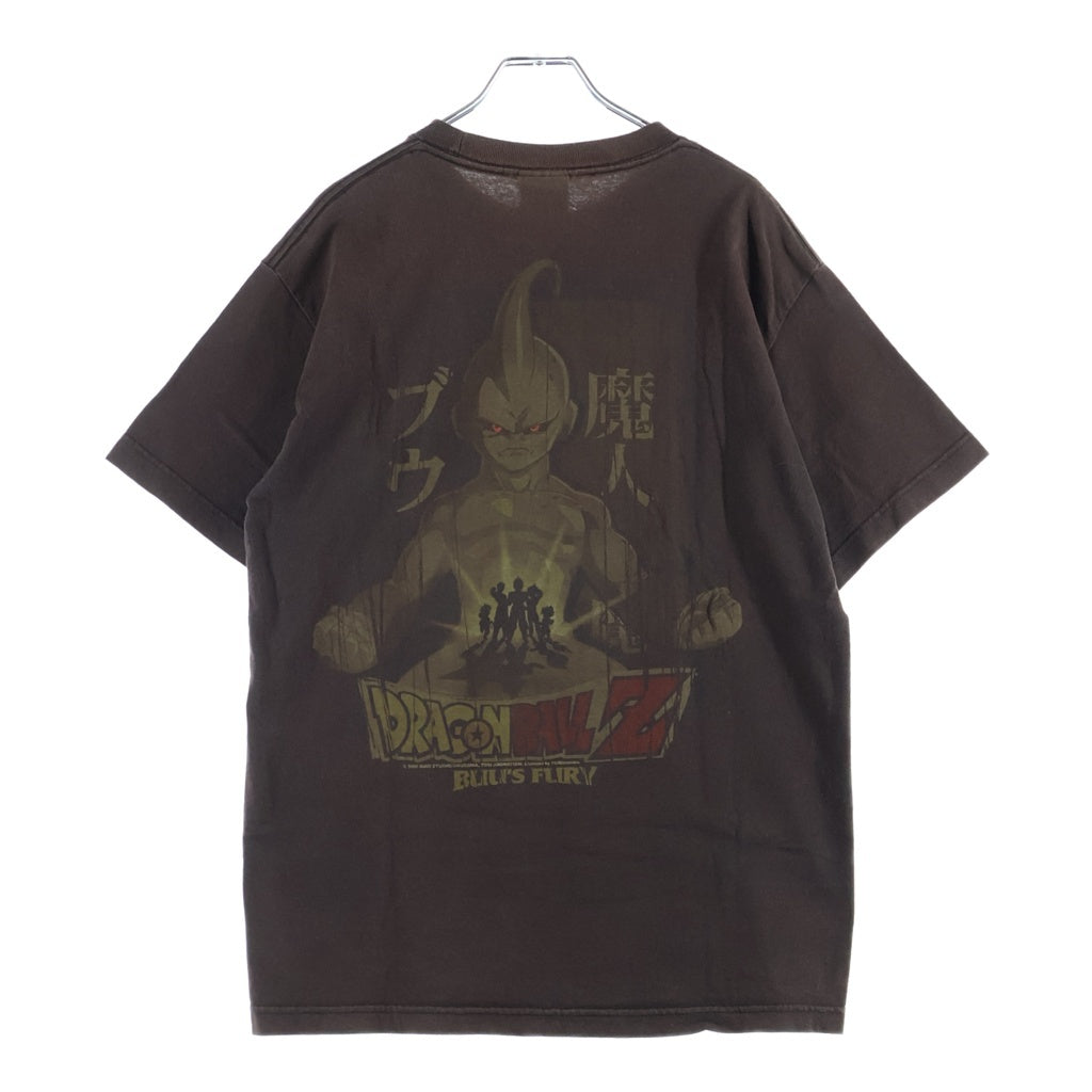 NO BRAND(ノーブランド) 00S Dragon Ball Z BUU'S FURY T-Shirts ドラゴンボールZ ブーフーリーTシャツ キャラプリントクルーネック半袖Tシャツ ブラウン
